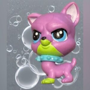 Copy Cute Colorful Animal Character Print - Pink, Purple, Gray, Yellow, Blue